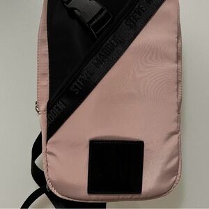 Steve Madden Pink and Black Belt Bag